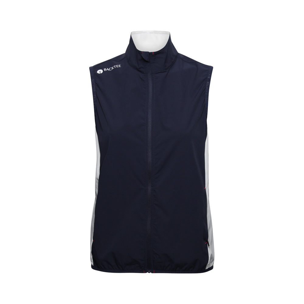 Dame Stretch Windbreaker Vest, Marineblå