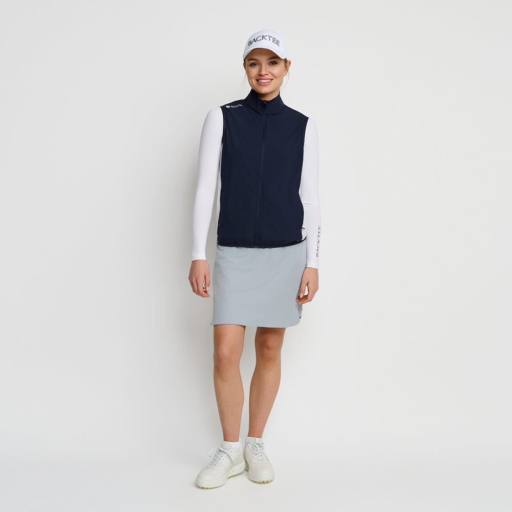 Dame Stretch Windbreaker Vest, Marineblå