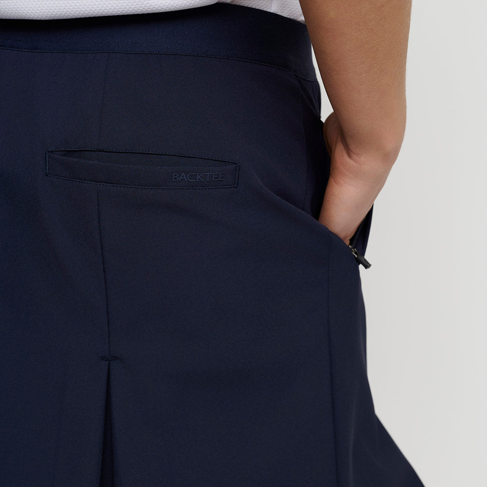 Dame Hybrid Swing Skort, Marineblå