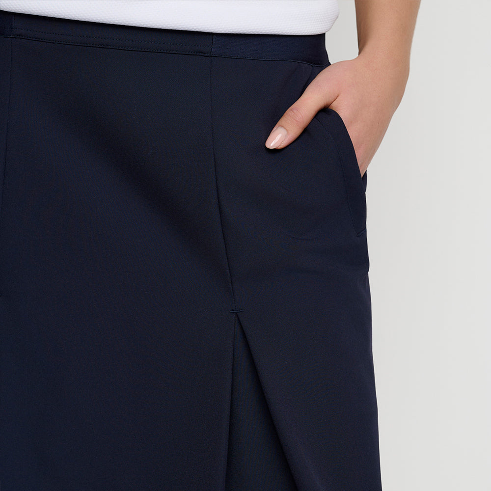 Dame Hybrid Swing Skort, Marineblå