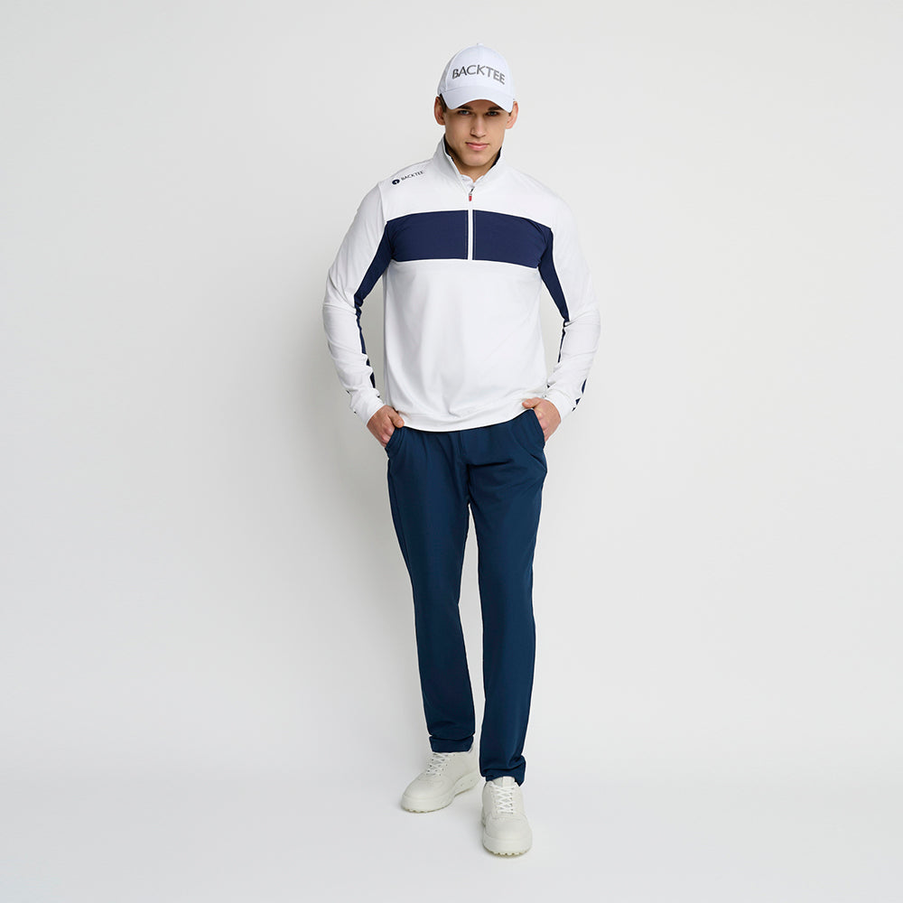 Herre Long Drive Baselayer, Hvid
