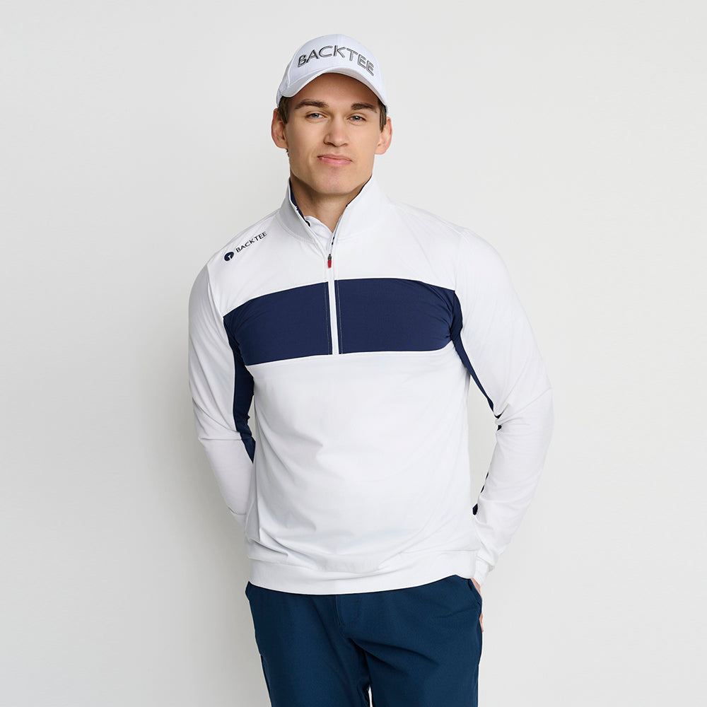 Herre Long Drive Baselayer, Hvid