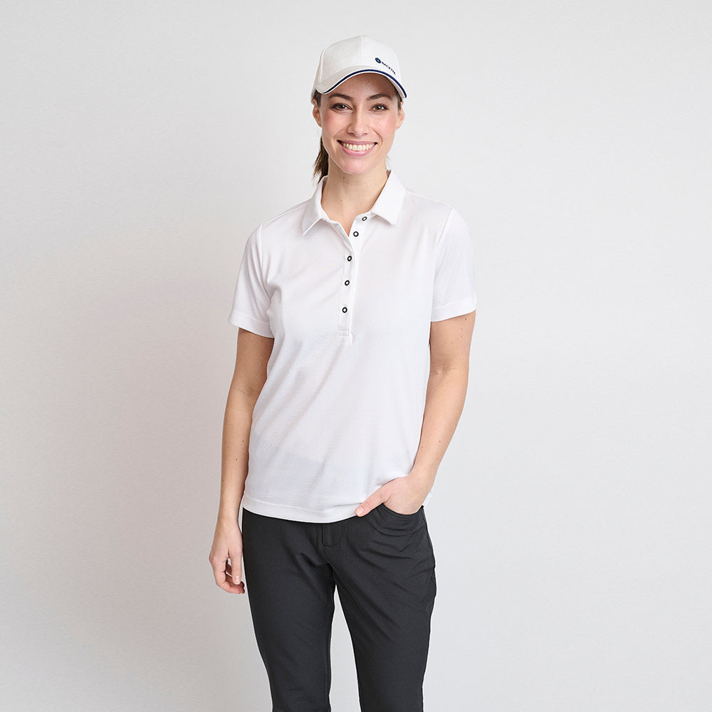 Dame Performance Polo, Hvid