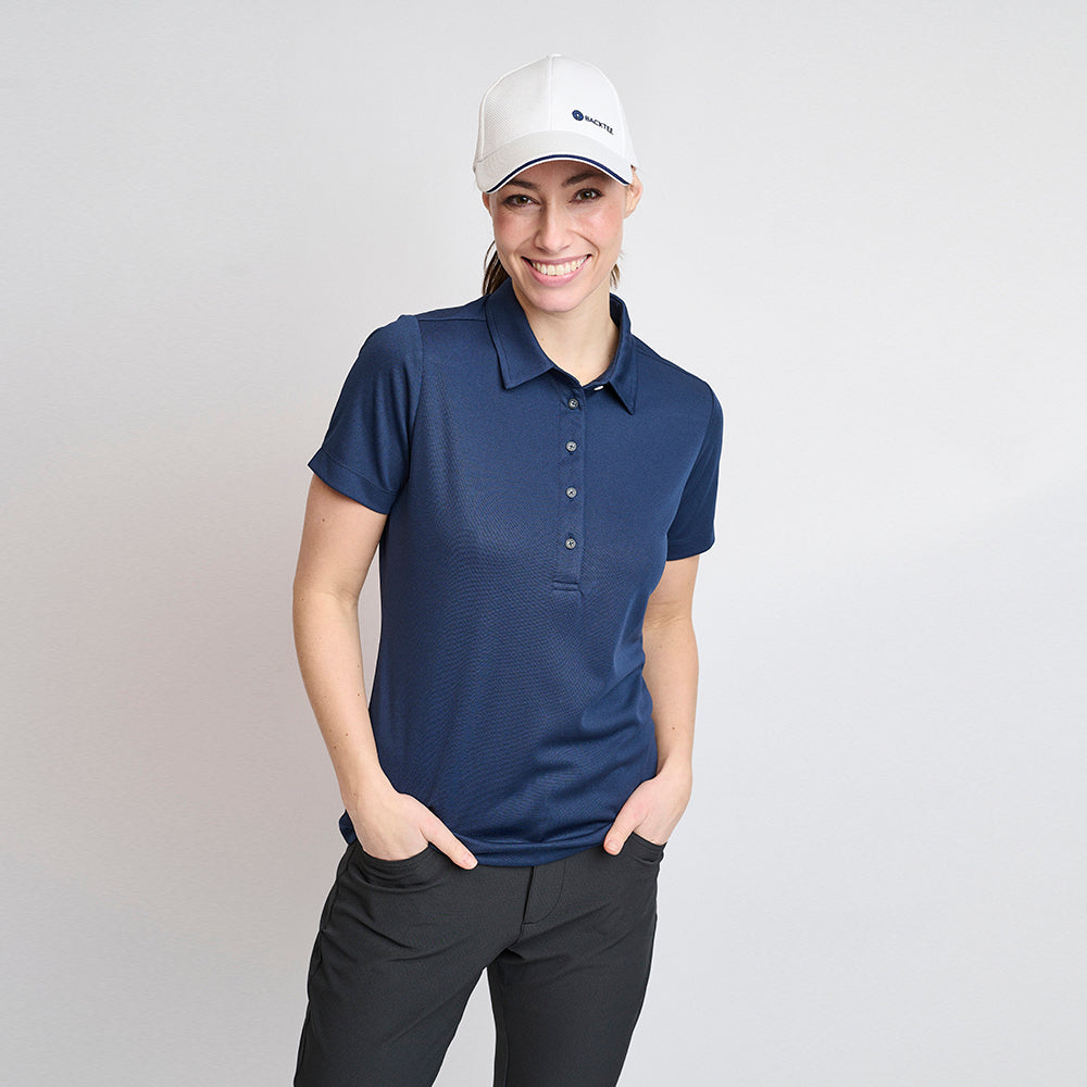 Dame Performance Polo, Marineblå