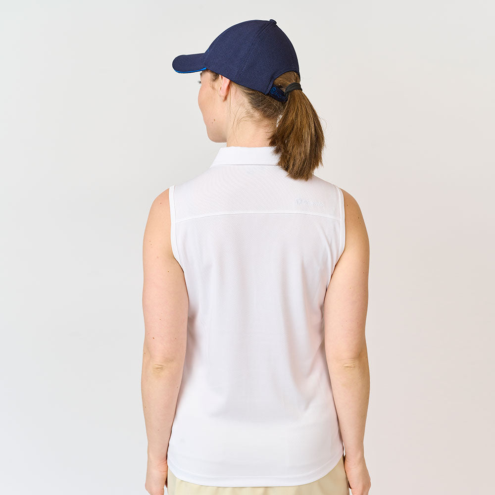 Dame Performance Polo Top, Hvid