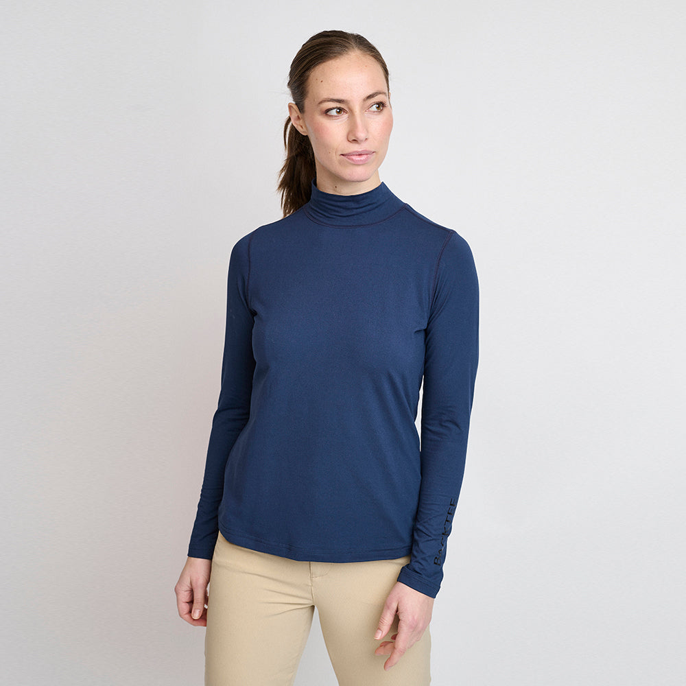 Dame First Skin Turtleneck, Marineblå