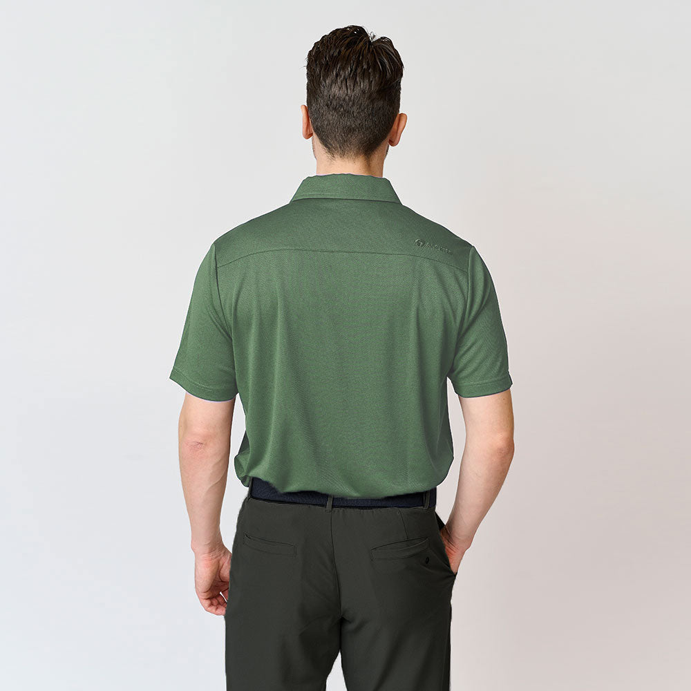 Herre Performance Polo, Bistro Green