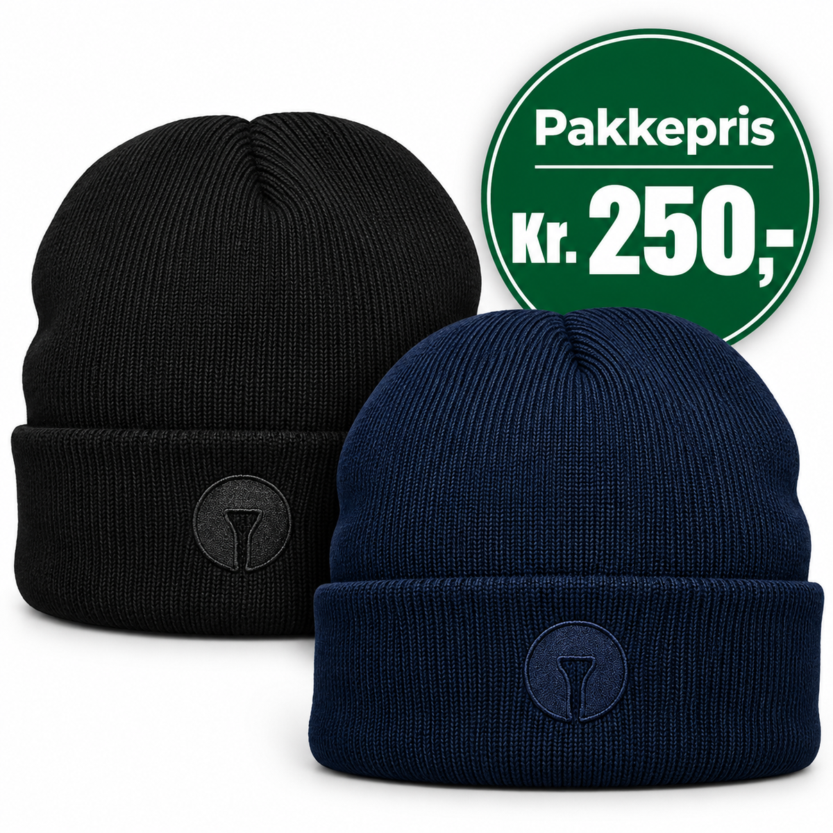 Strikhue, Blå/sort